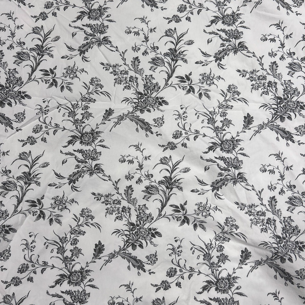 Ikea‎ "Alvine Kvist" Duvet Cover 100% Cotton Twin Size Black & White Floral (3)